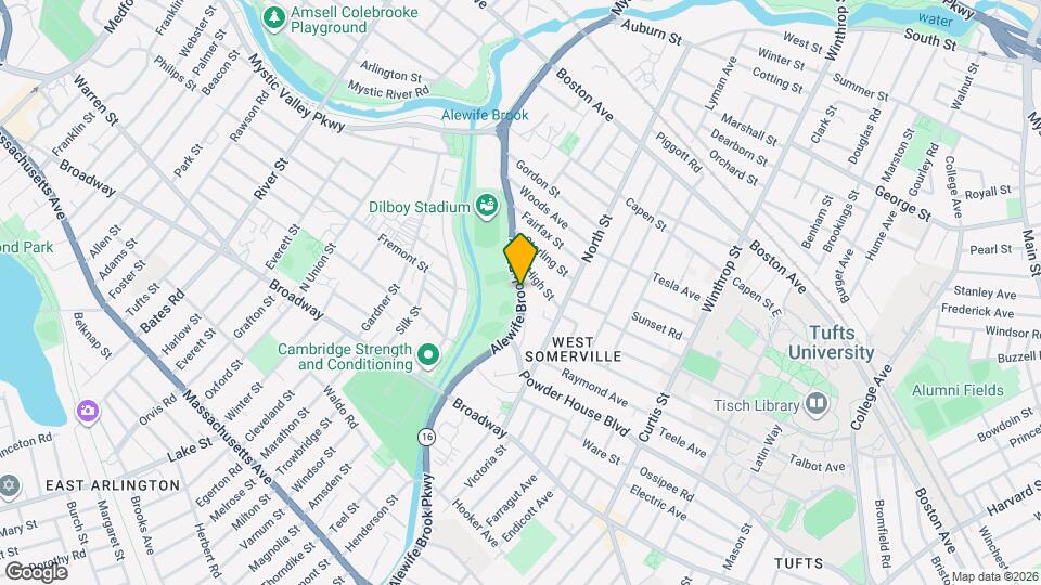 307 Alewife Brook Pky, Unit 307 Map and Location Details