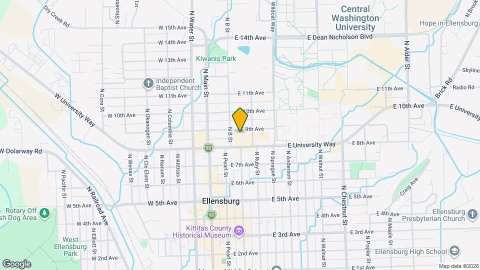 106 E 9th Ave Map and Location Details