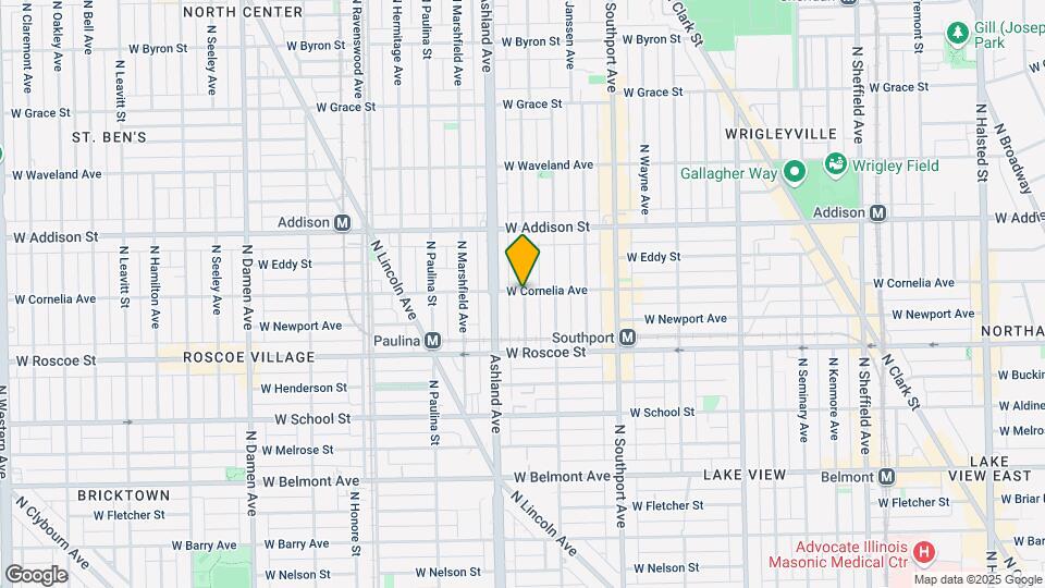 1535 W Cornelia Ave Mapa y Detalles de la Ubicación