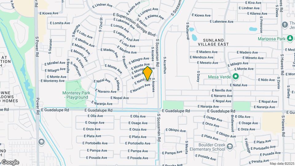 7536 E Navarro Ave Map and Location Details