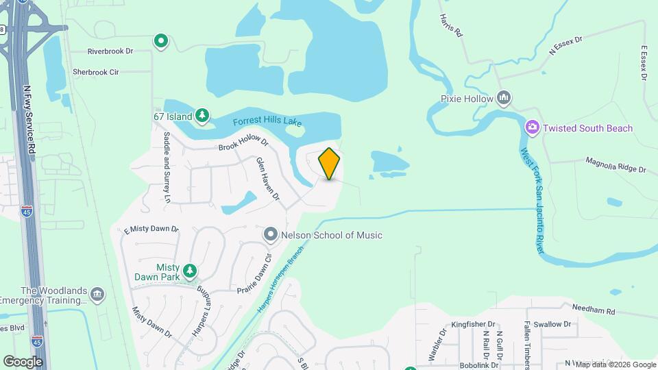 816 Glen Hollow Dr Map and Location Details