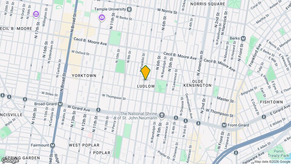 1433 N 7th St Map and Location Details