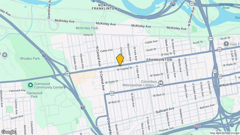 1283 W Broad St Map and Location Details