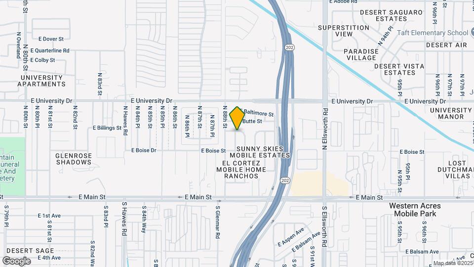 8823 E Billings St Map and Location Details