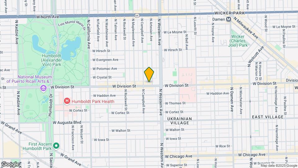 2442 Division St Map and Location Details