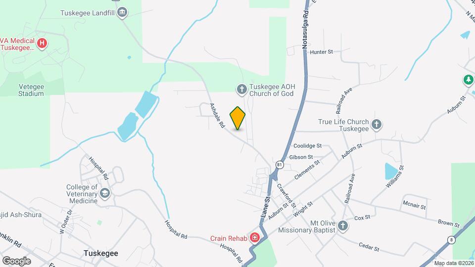 1602 Ashdale Rd Map and Location Details