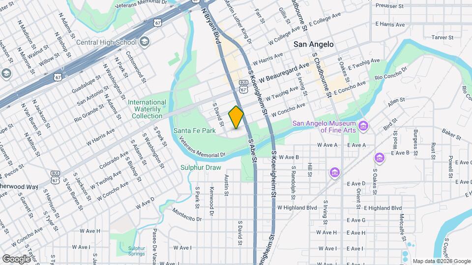 421 W Concho Ave Mapa y Detalles de la Ubicación