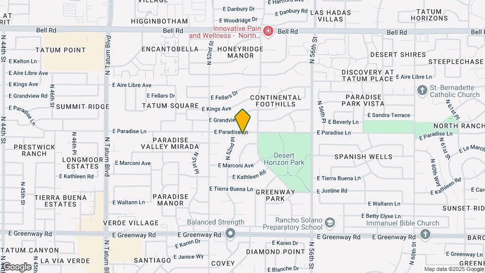 5259 E Paradise Ln Mapa y Detalles de la Ubicación