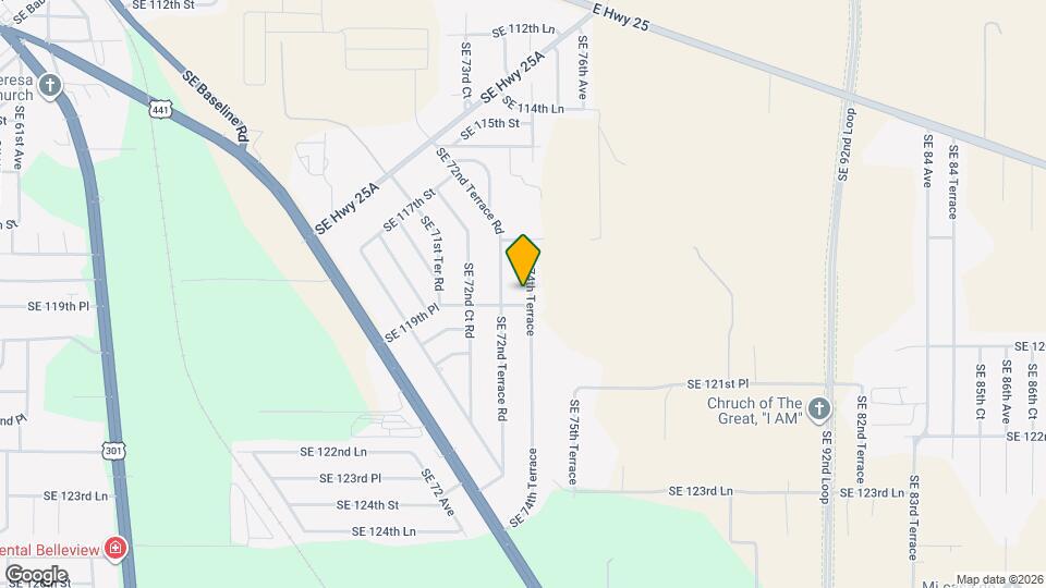 11908 SE 74th Terrace Map and Location Details