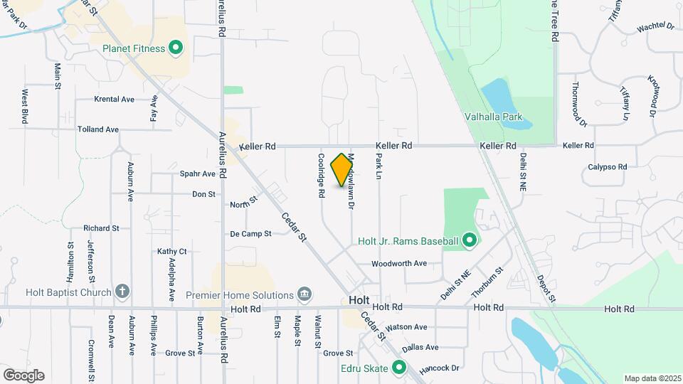 2185 Meadowlawn Dr Map and Location Details