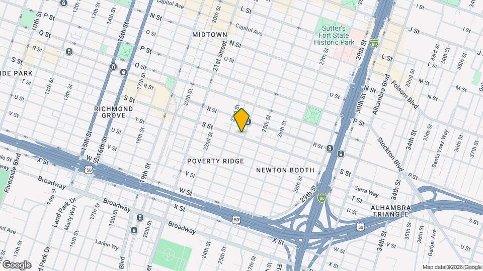 2321 S St Map and Location Details