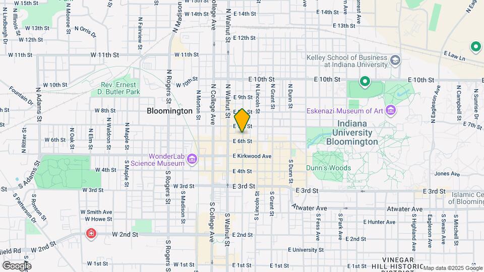 205 N Washington St Map and Location Details