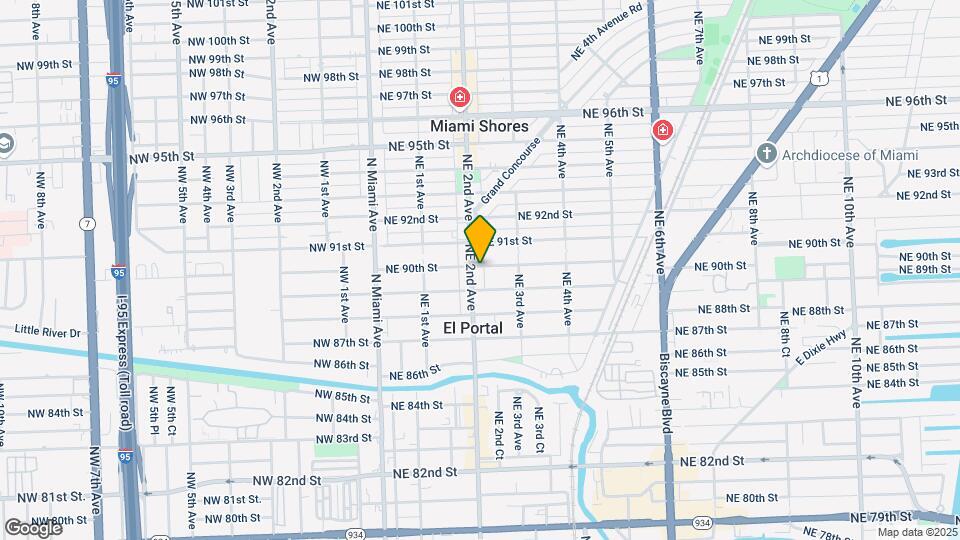 8955 NE 2nd Ave Map and Location Details