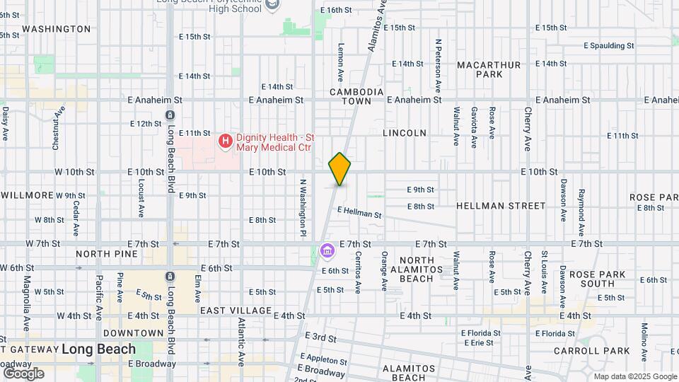 900-904 Alamitos Ave Map and Location Details