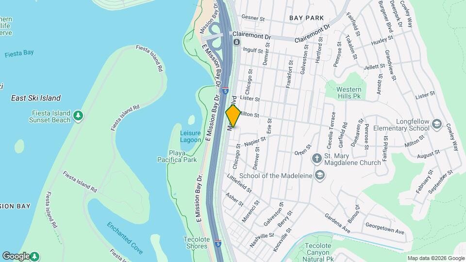 2055 Morena Blvd Map and Location Details