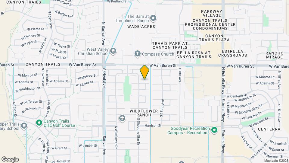 16044 W Adams St Map and Location Details