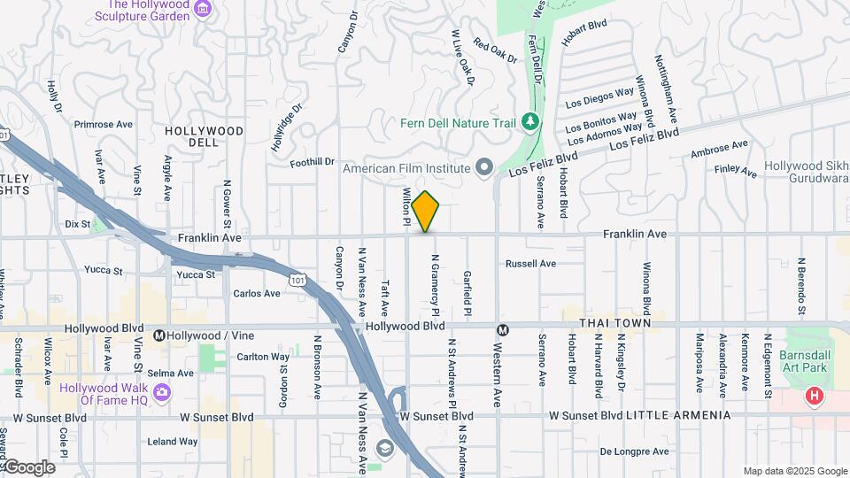 5658 Franklin Ave Mapa y Detalles de la Ubicación