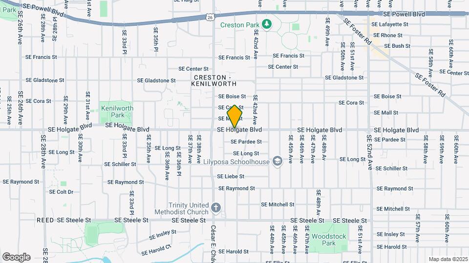 4044 SE Holgate Blvd Map and Location Details