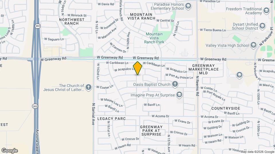 15127 N 159th Dr Mapa y Detalles de la Ubicación