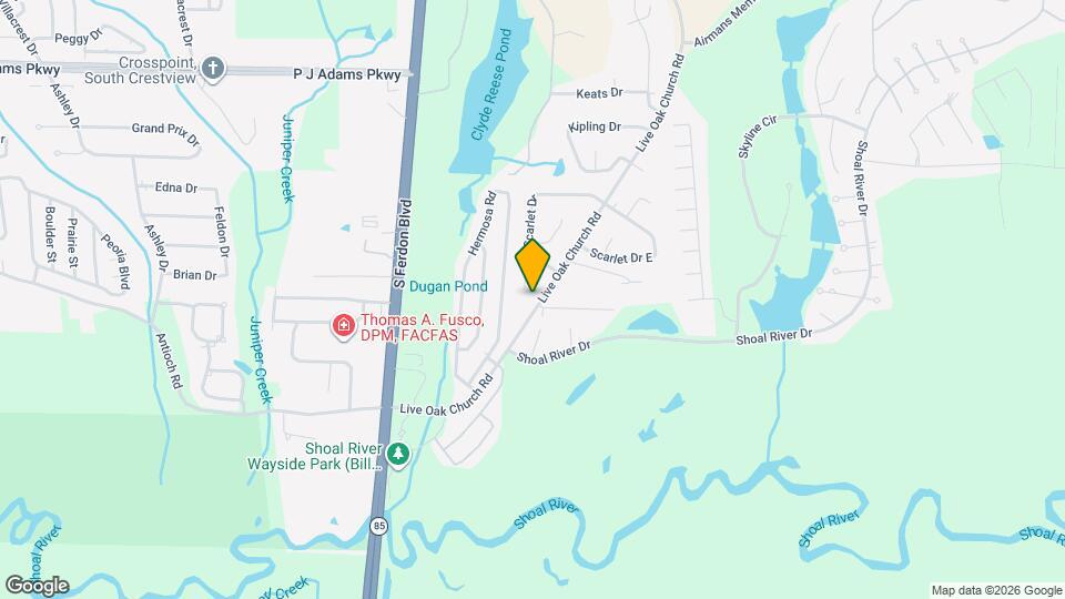 4548 Live Oak Church Rd Map and Location Details