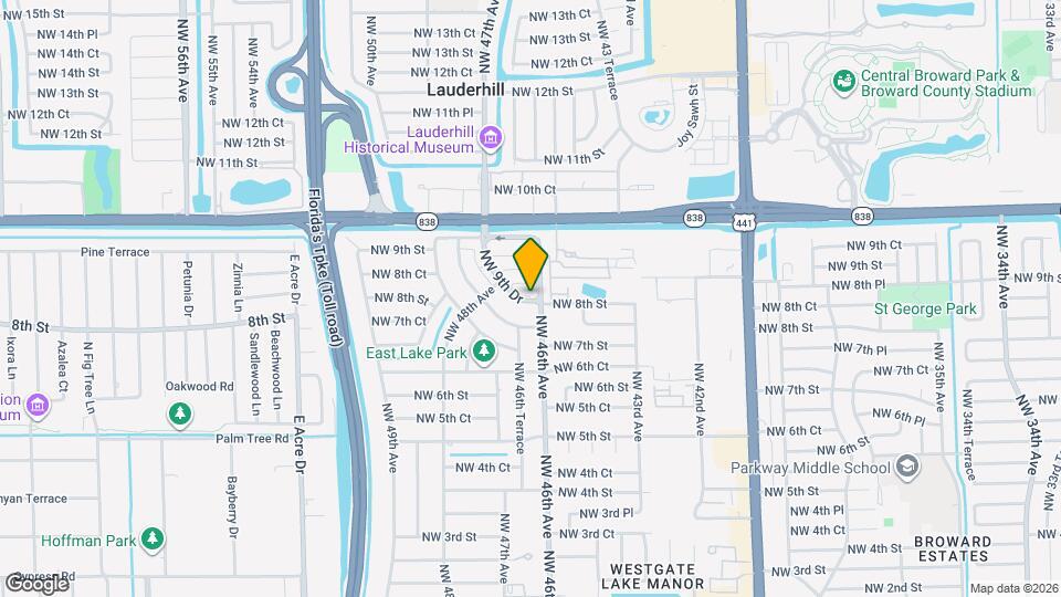 4649 NW 9th Dr Map and Location Details