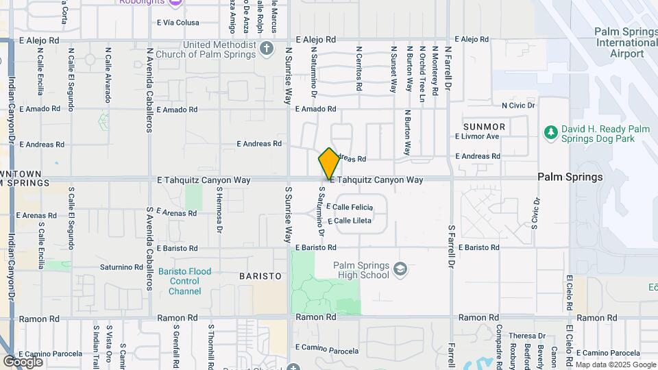 1905 E Tahquitz Canyon Way Map and Location Details