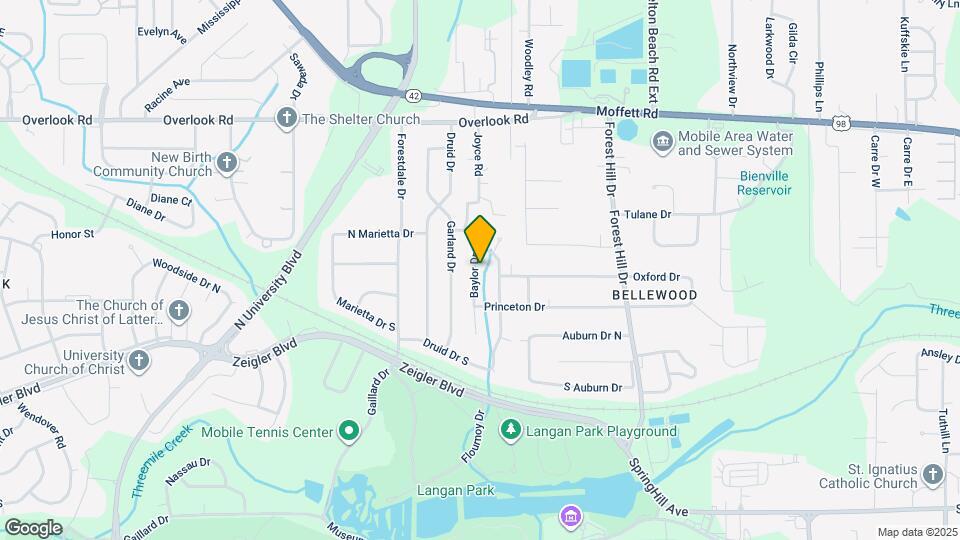 1250 Baylor Dr Map and Location Details