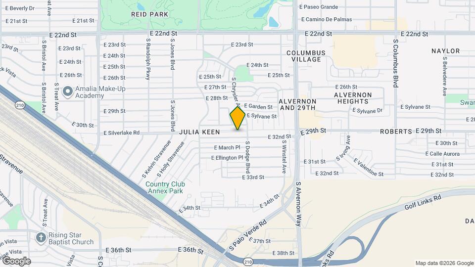 3645 E 32nd St Map and Location Details