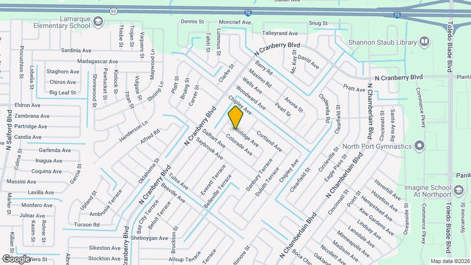 2789 Coolidge Ave Map and Location Details