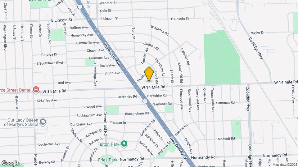 1709 E 14 Mile Rd, Unit A Map and Location Details