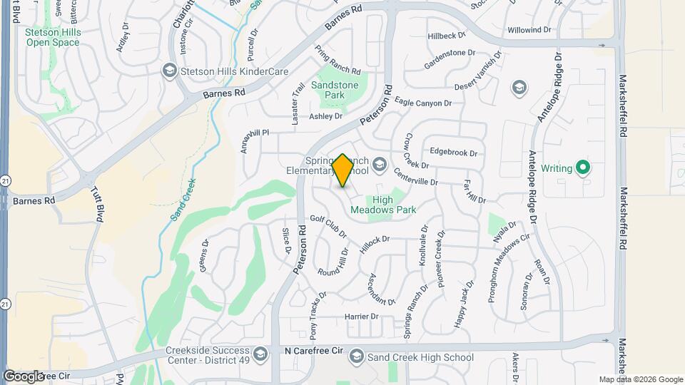 4326 Alder Springs View Map and Location Details