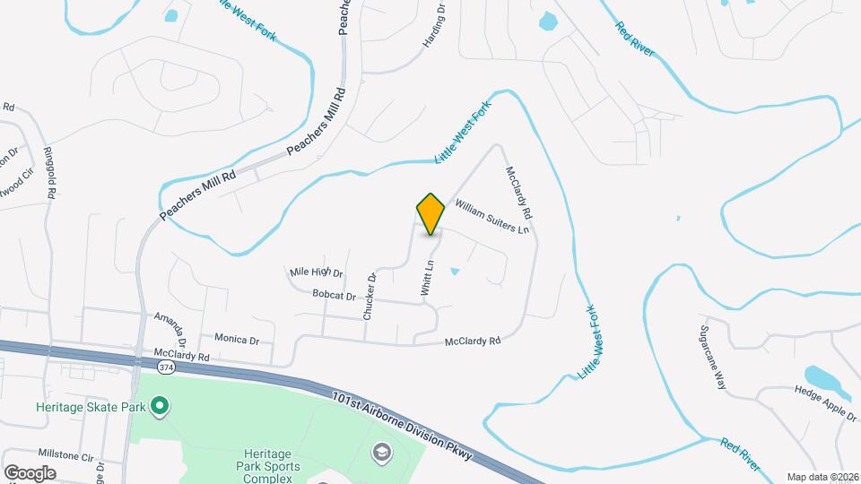 1390 Whitt Ln Map and Location Details