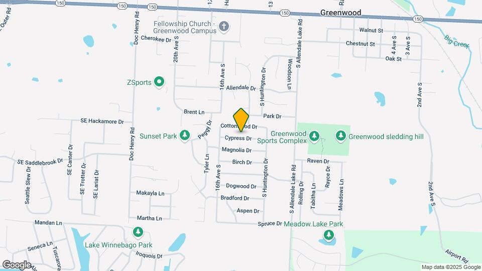 1400 Cypress Dr Map and Location Details