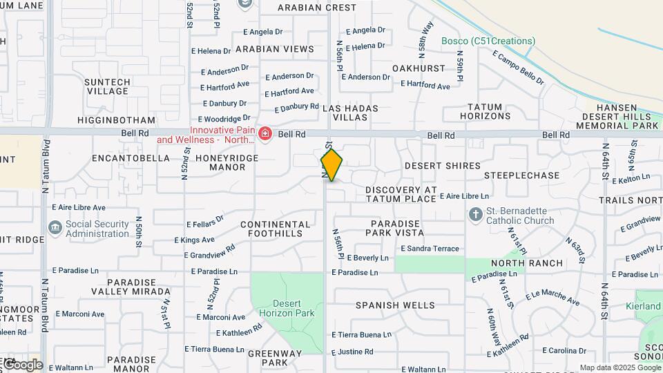5606 E Kelton Ln Map and Location Details