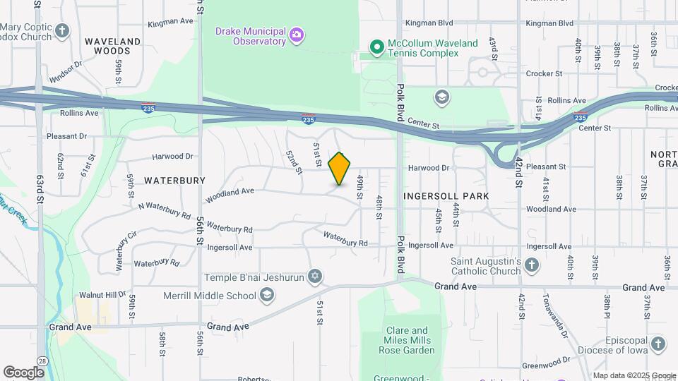 4933 Woodland Ave Mapa y Detalles de la Ubicación