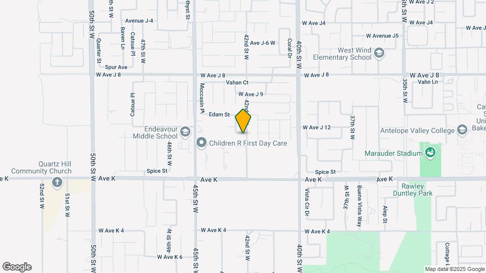 4202 W Avenue J13 Map and Location Details