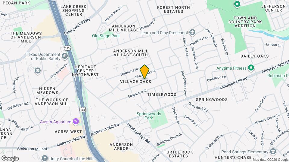 9400 Longvale Dr Map and Location Details