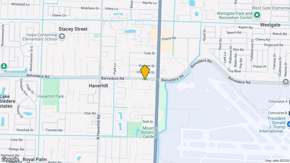 4610 Belvedere Rd Map and Location Details