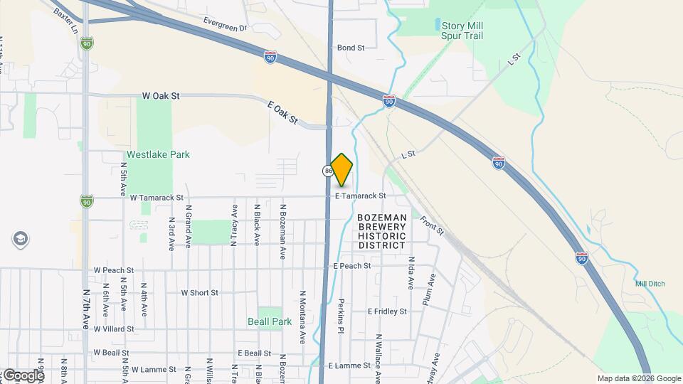 417 E Tamarack St Map and Location Details