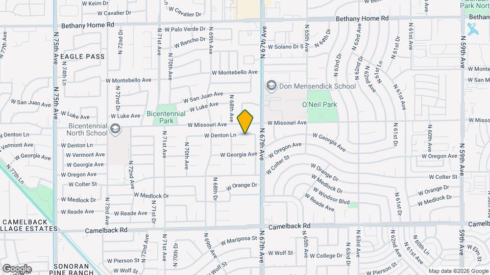 6731 W Denton Ln Map and Location Details
