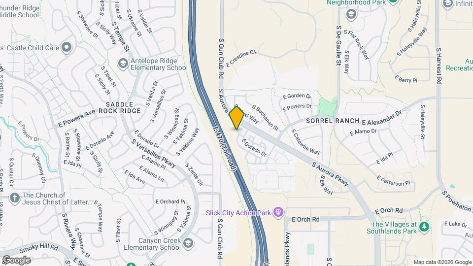 23424 E Dorado Pl Map and Location Details