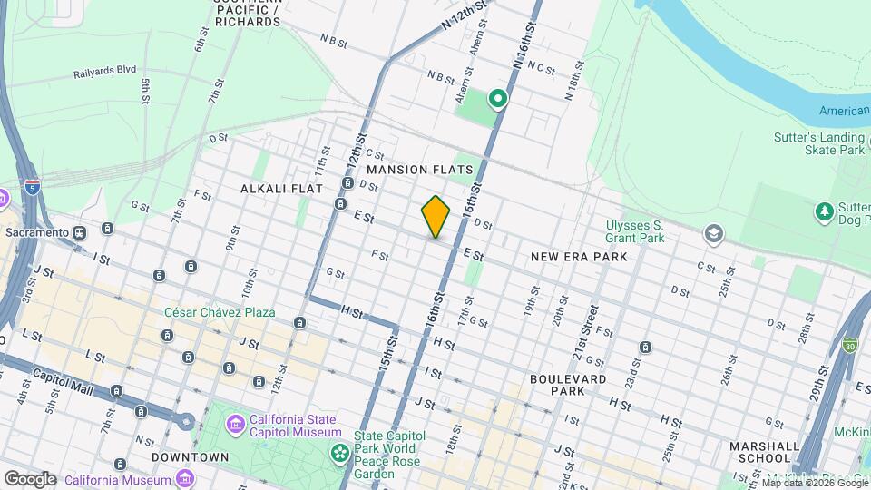 1508 E St Map and Location Details