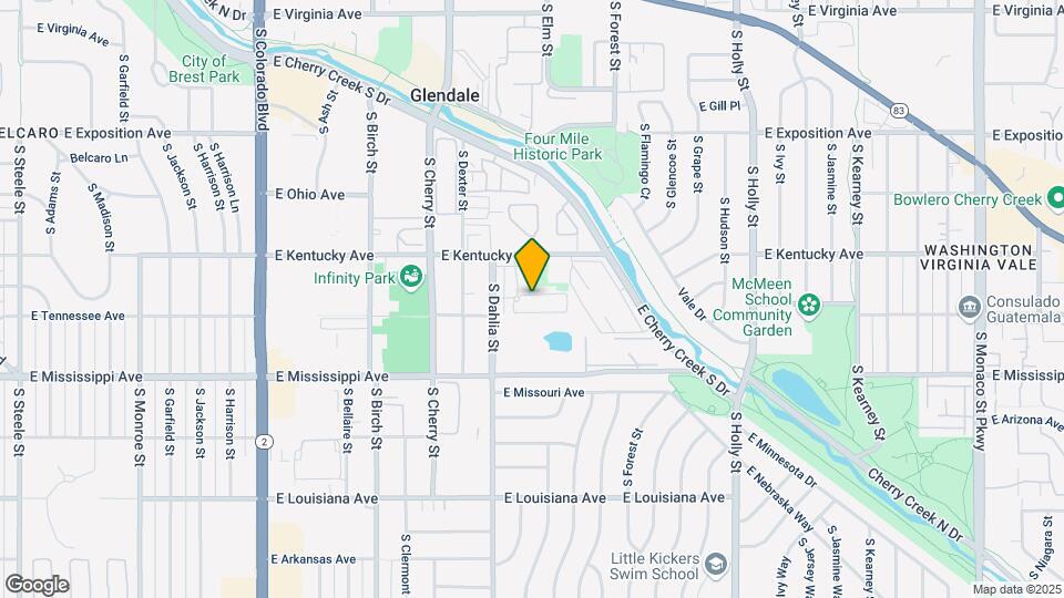 4862 E Kentucky Ave, Unit F Map and Location Details