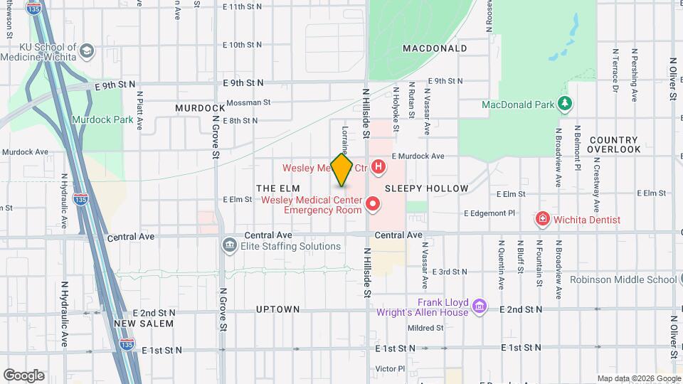 607 N Lorraine Ave Map and Location Details