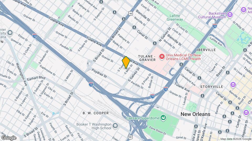 2304 Gravier St Map and Location Details