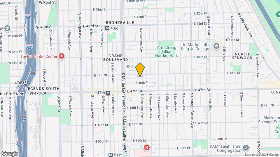 4614 S Vincennes Ave Map and Location Details