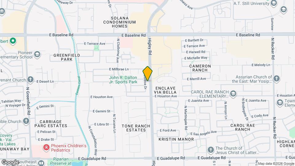 1289 N Balboa Dr Map and Location Details