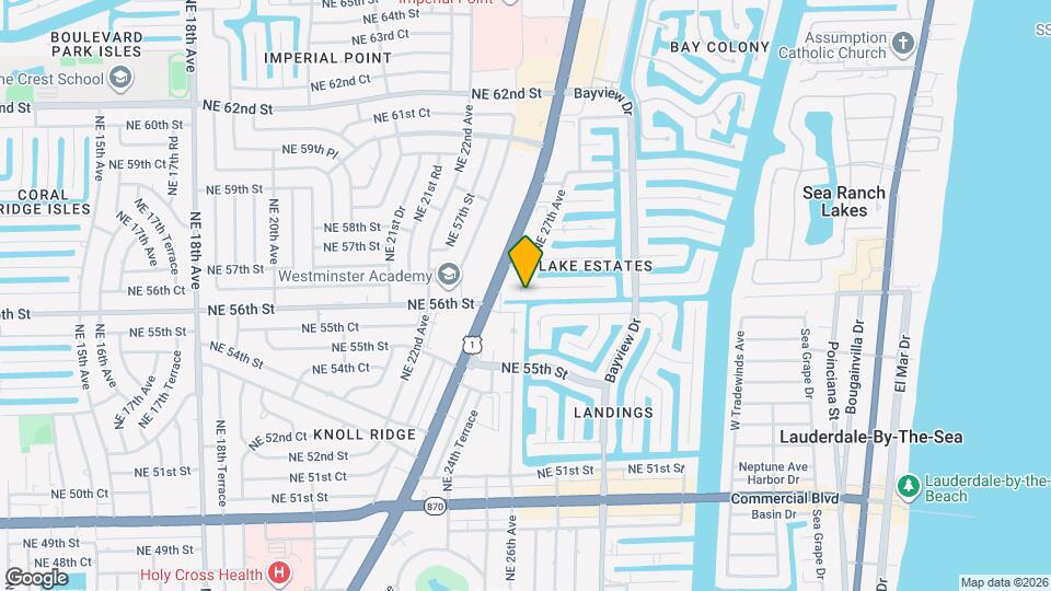 2700 NE 56th Ct Map and Location Details