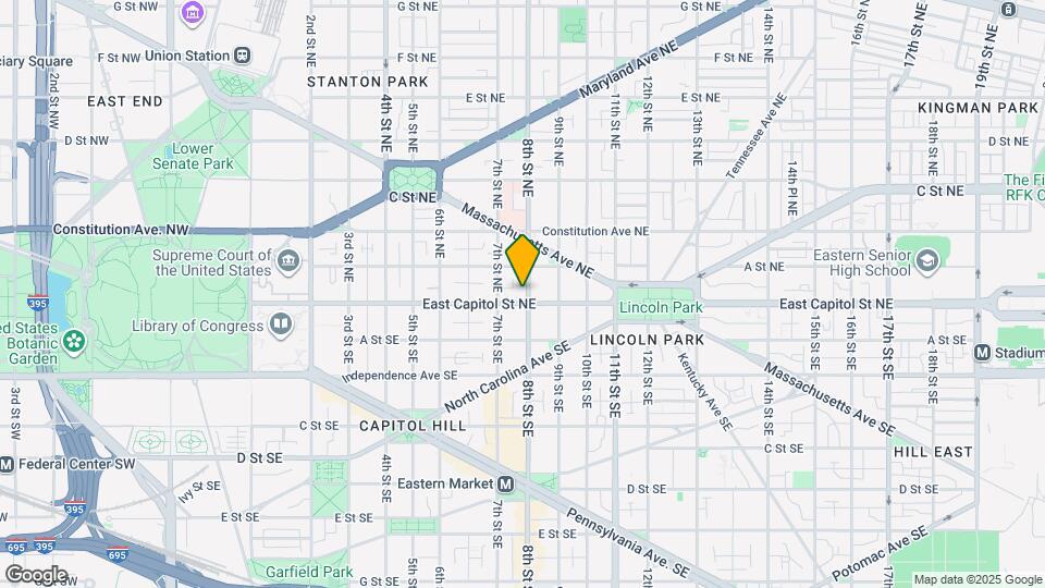 724 E Capitol St NE Map and Location Details