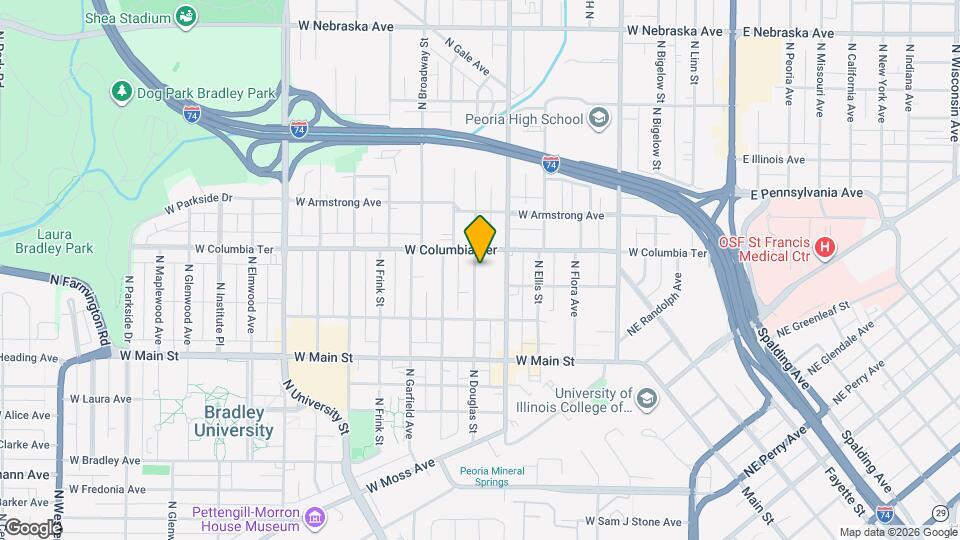 1214 N Douglas St Mapa y Detalles de la Ubicación